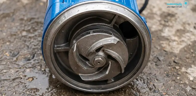 نمای زیرین کفکش و پروانه استیل یا نوریل